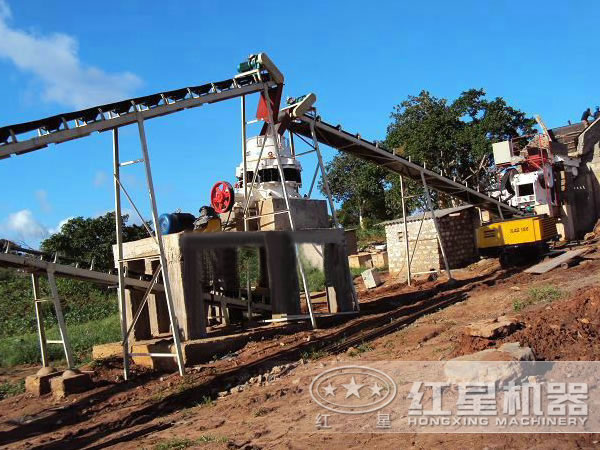 圓錐破碎機(jī)加工石灰石 圓錐破碎機(jī)加工石灰石