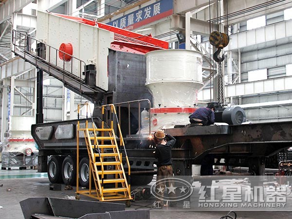 紅星車載式流動打砂機(jī)制造進(jìn)行中