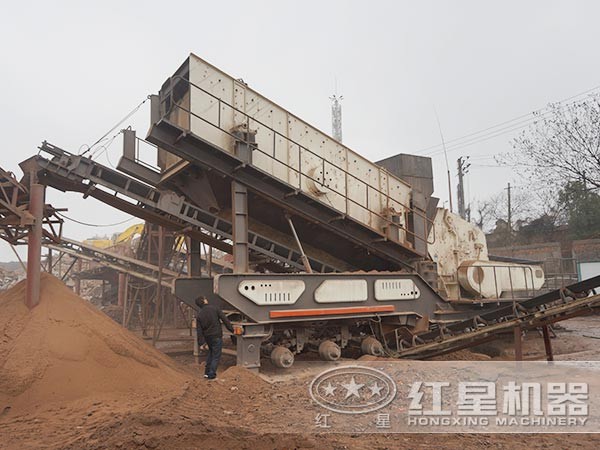 流動型輪胎破碎機(jī)可單獨(dú)施工作業(yè)