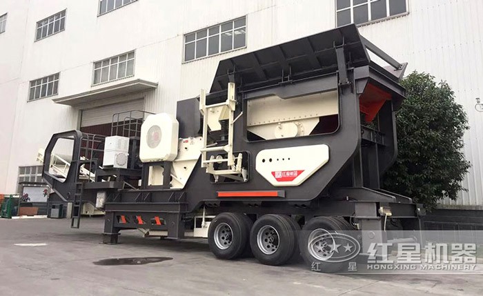 輪胎式移動磚渣粉碎機 輪胎式移動磚渣粉碎機