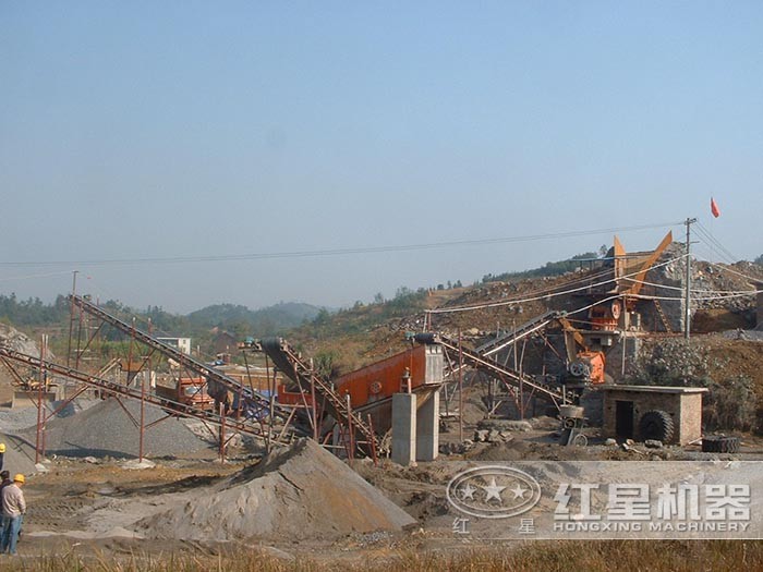 湖南環(huán)保型砂石骨料生產線現(xiàn)場