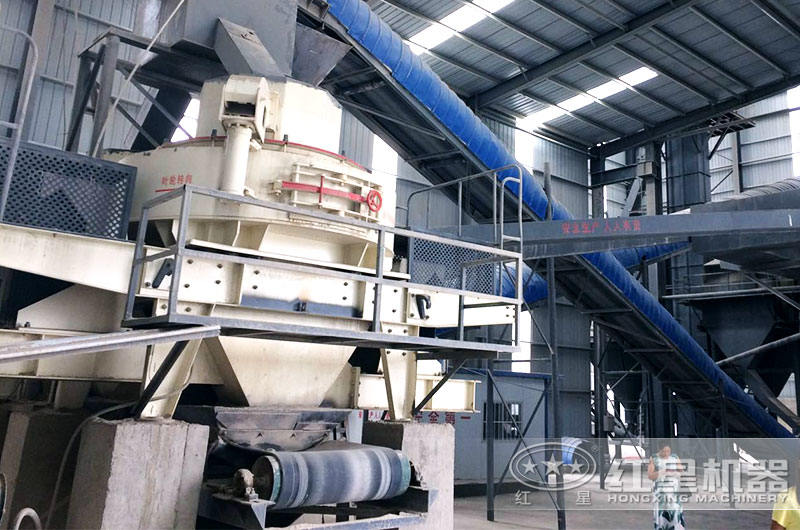鵝卵石制沙機(jī)施工現(xiàn)場(chǎng)