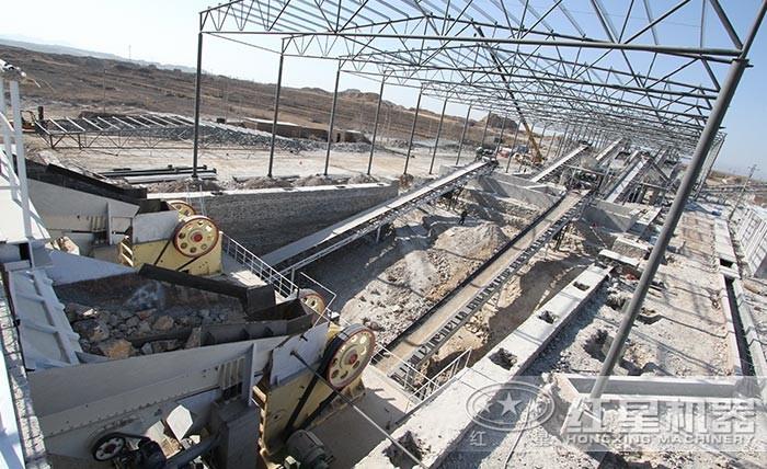 大型石料生產線現場 大型石料生產線現場