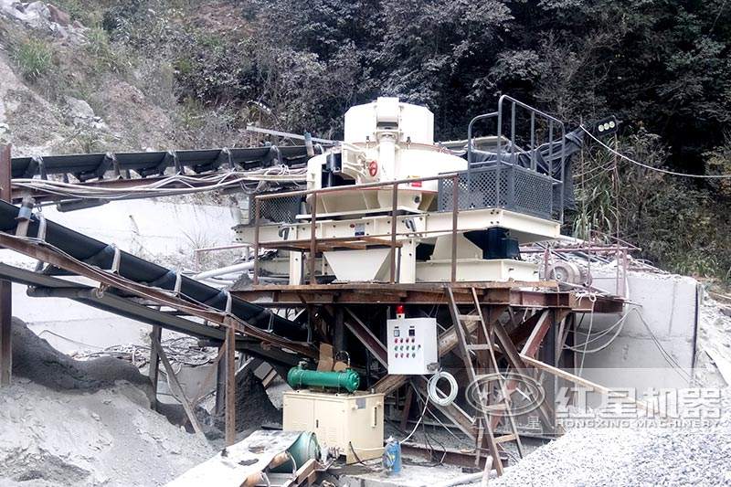 固定制砂機(jī)，現(xiàn)場展示