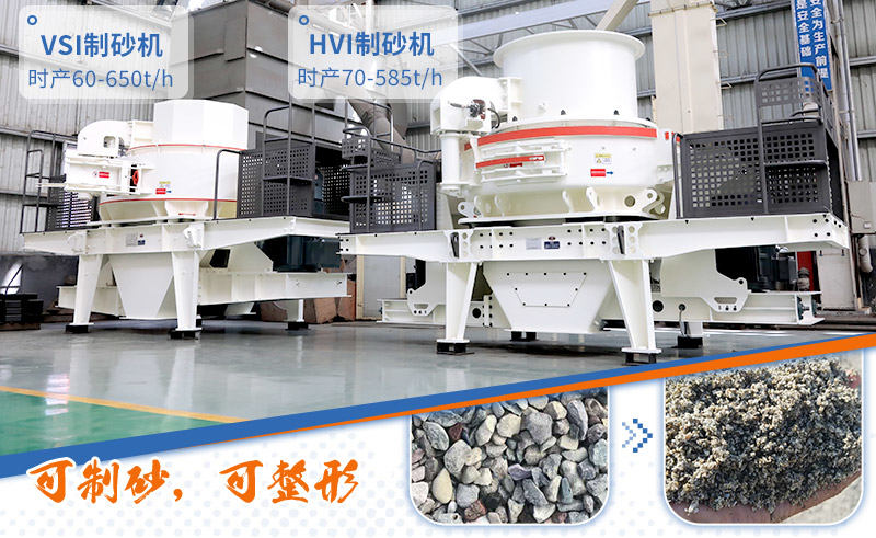 專業(yè)制砂設備：HVI制砂機、VSI制砂機