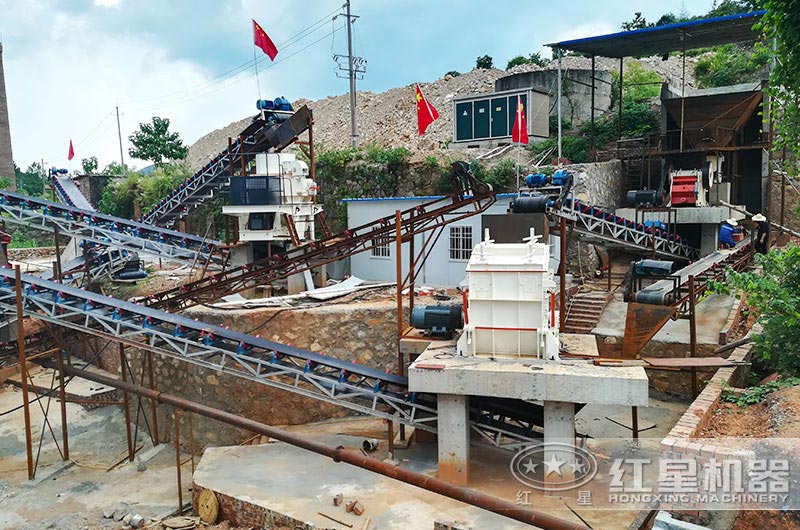 機(jī)械沙生產(chǎn)線現(xiàn)場(chǎng)