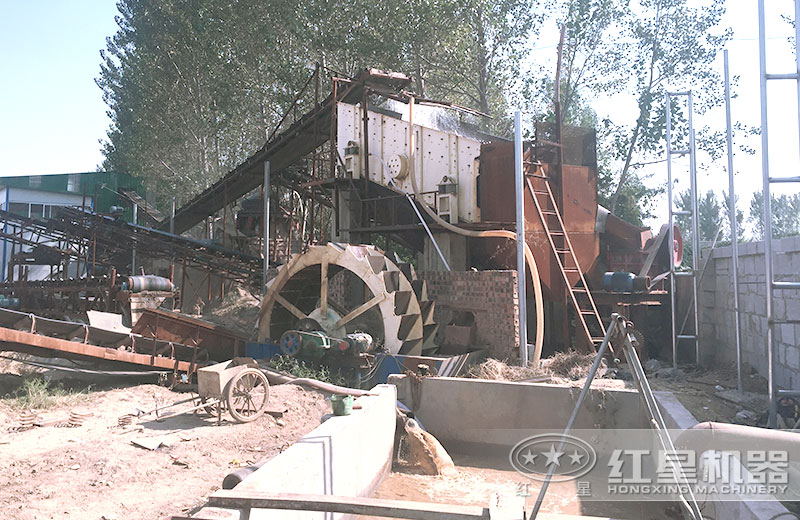 泥、沙、土分離現(xiàn)場