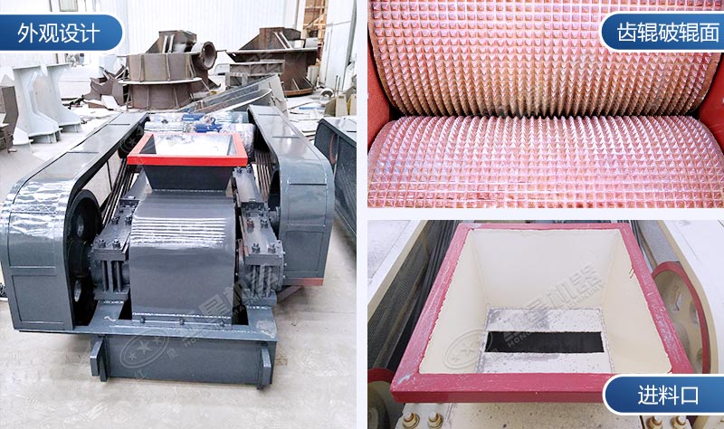 對輥制砂機(jī)結(jié)構(gòu)細(xì)節(jié)圖